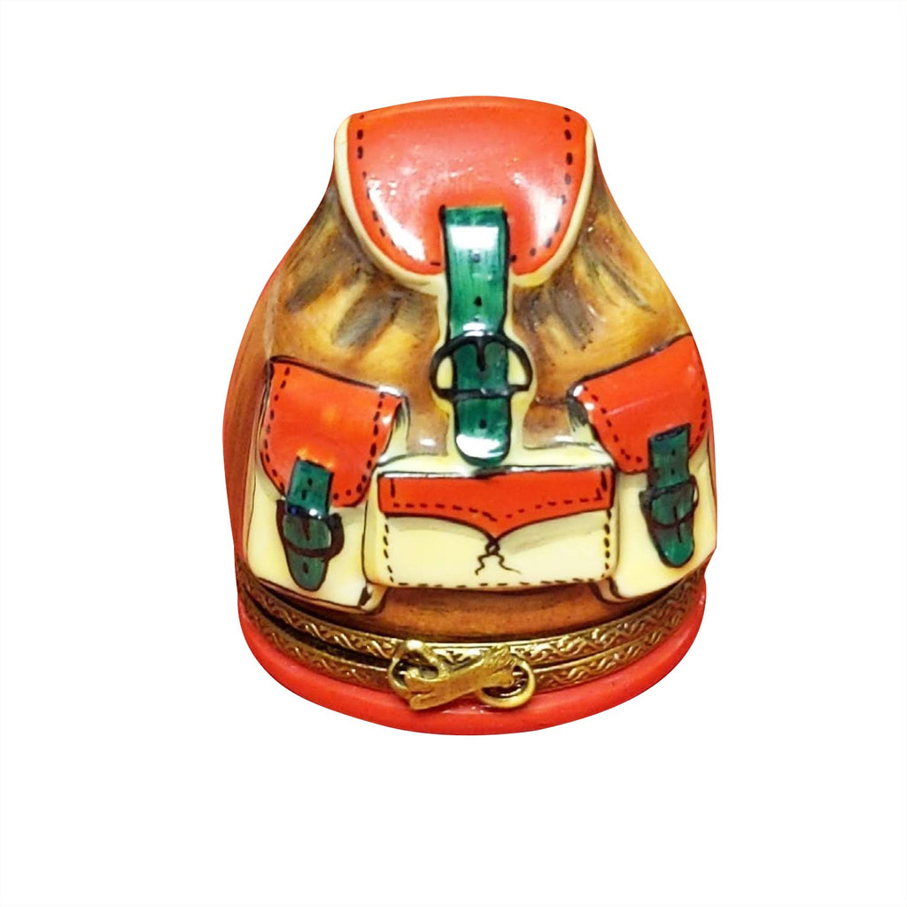 Backpack, a hand-painted Limoges porcelain gift