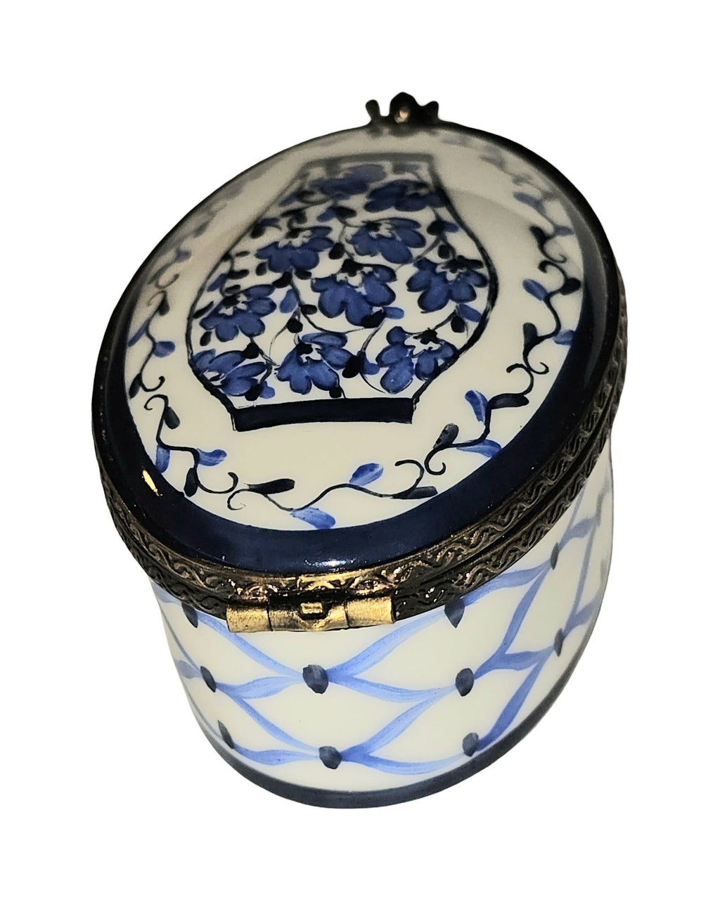Blue Vase on White, view 3