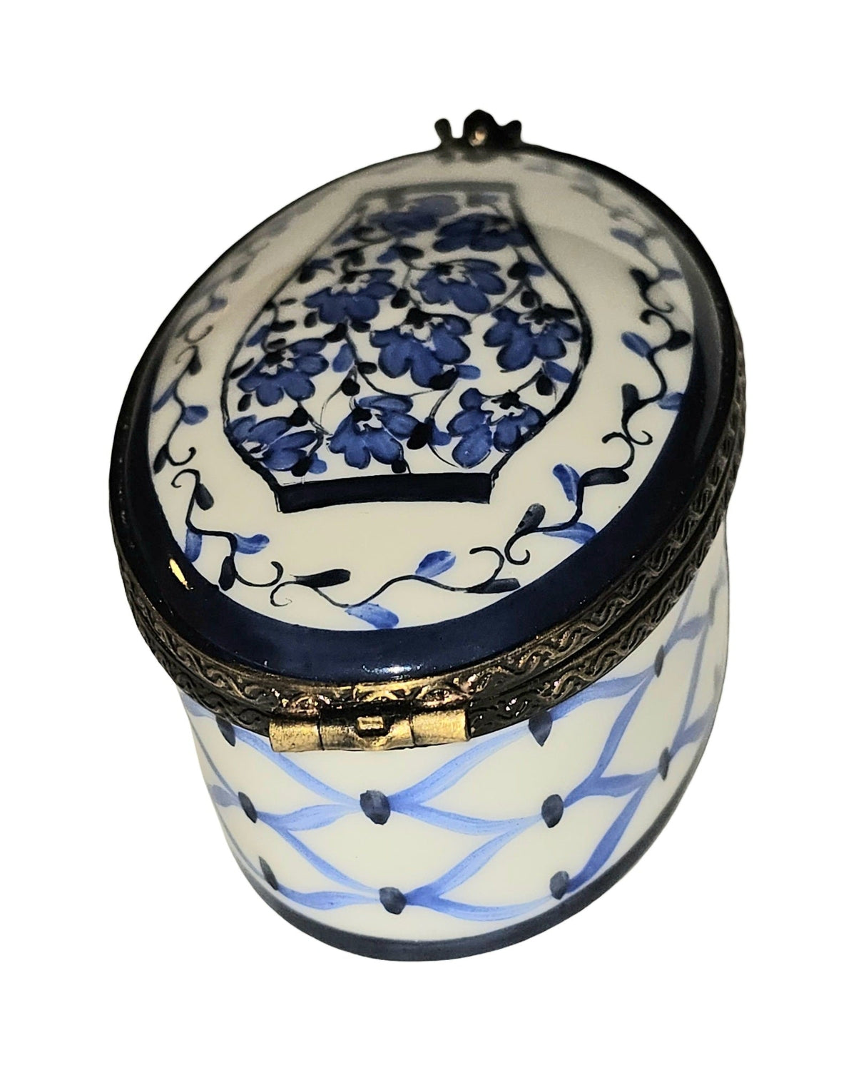 Blue Vase on White, view 3