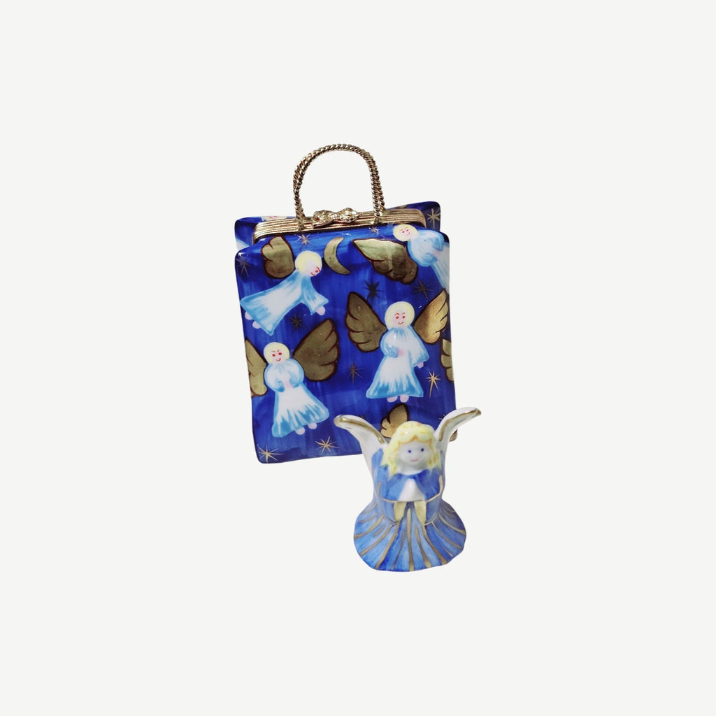 Angel Shopping Bag Limoges Box Luxury Home Decor, view 3