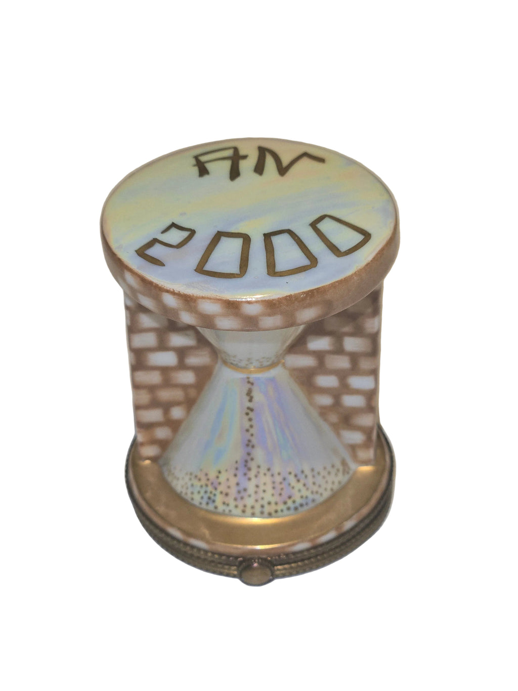 Egyptian Hour Glass Limoges Box, a hand-painted Limoges porcelain gift