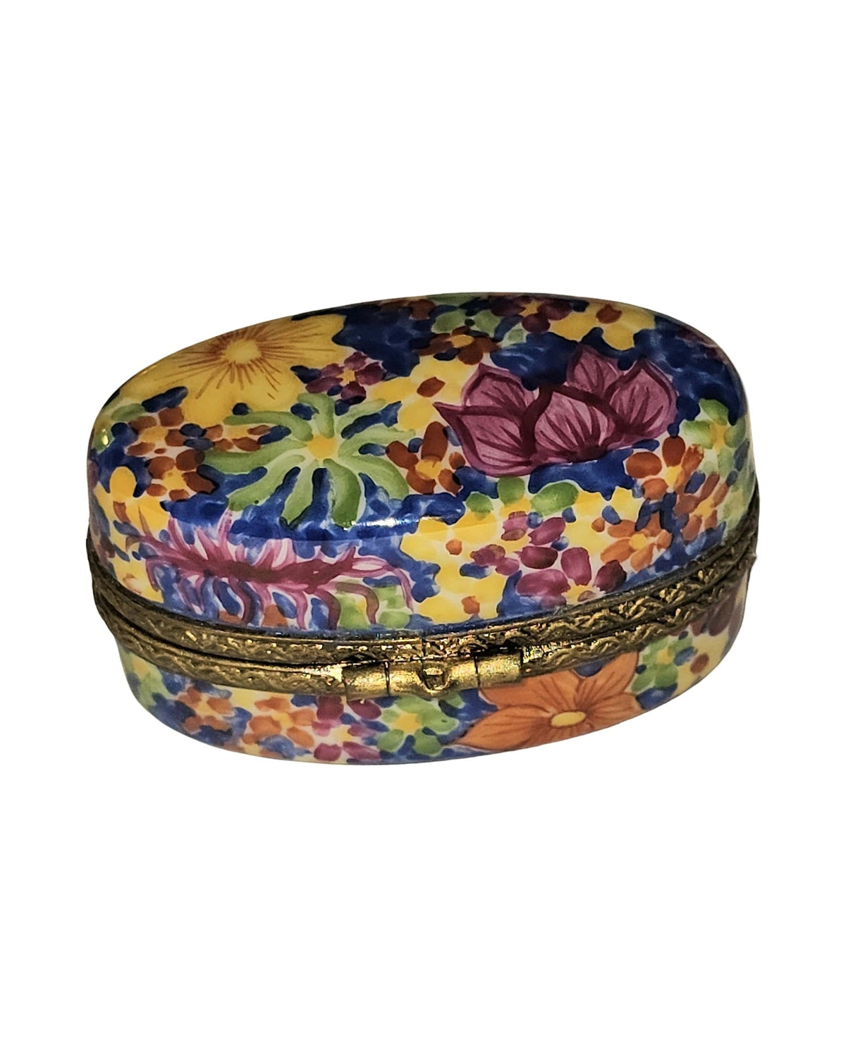 Colorful Floral on Oval, view 3
