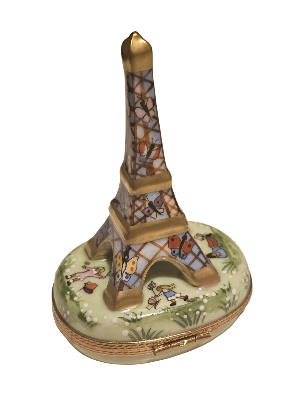 White Eiffel Tower w Balloons Limoges Box, view 6