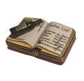 Wine List Book Limoges Box, a hand-painted Limoges porcelain gift