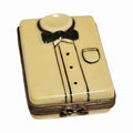 Tuxedo Figurine Shirt Porcelain Art Object, a hand-painted Limoges porcelain gift