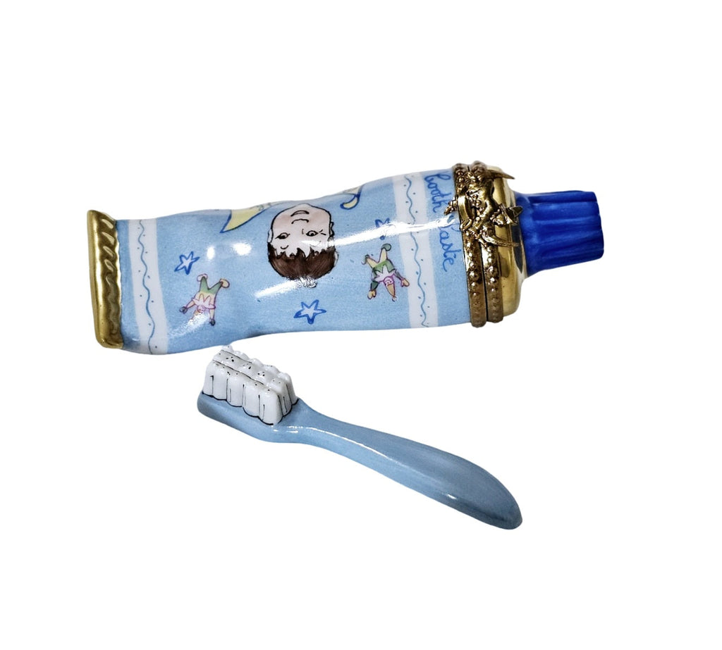 Blue Baby Toothpaste Limoges Box Keepsake, view 3