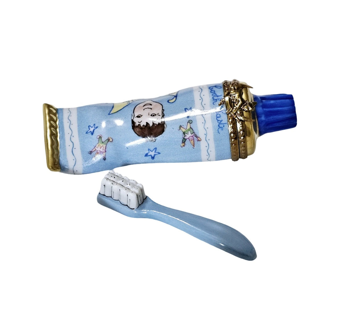 Blue Baby Toothpaste Limoges Box Keepsake, view 3