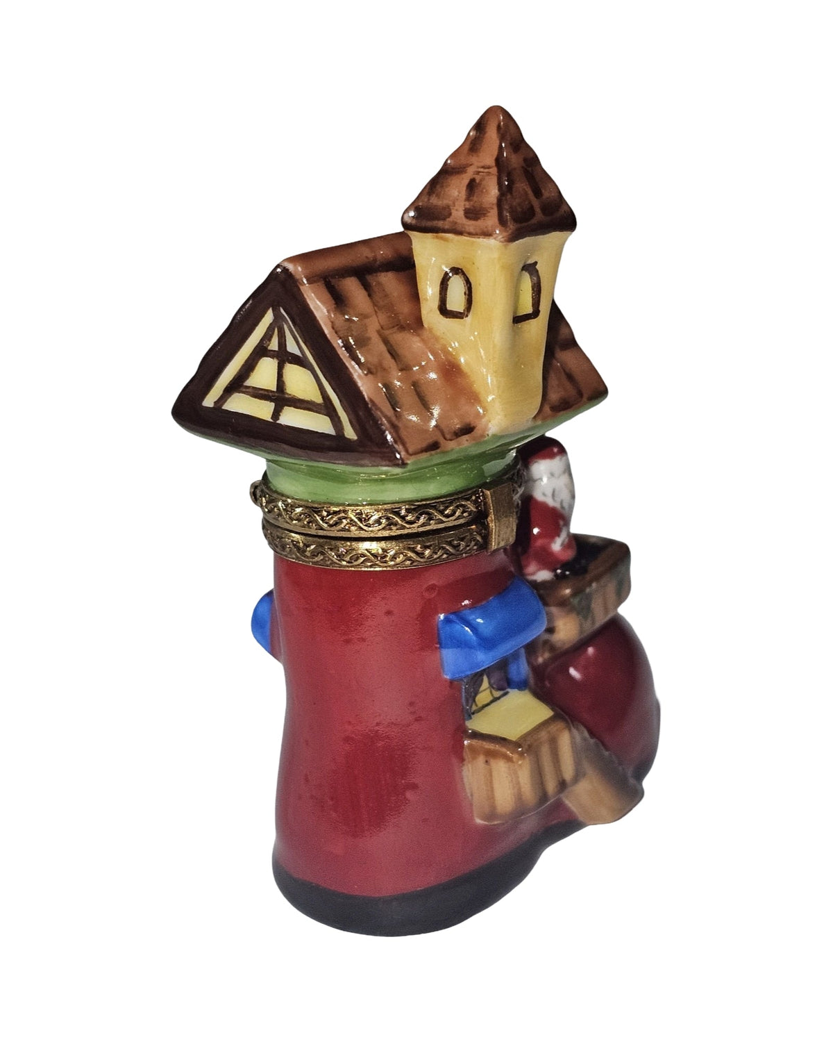 Santa's Workshop Boot Limoges Box, view 6