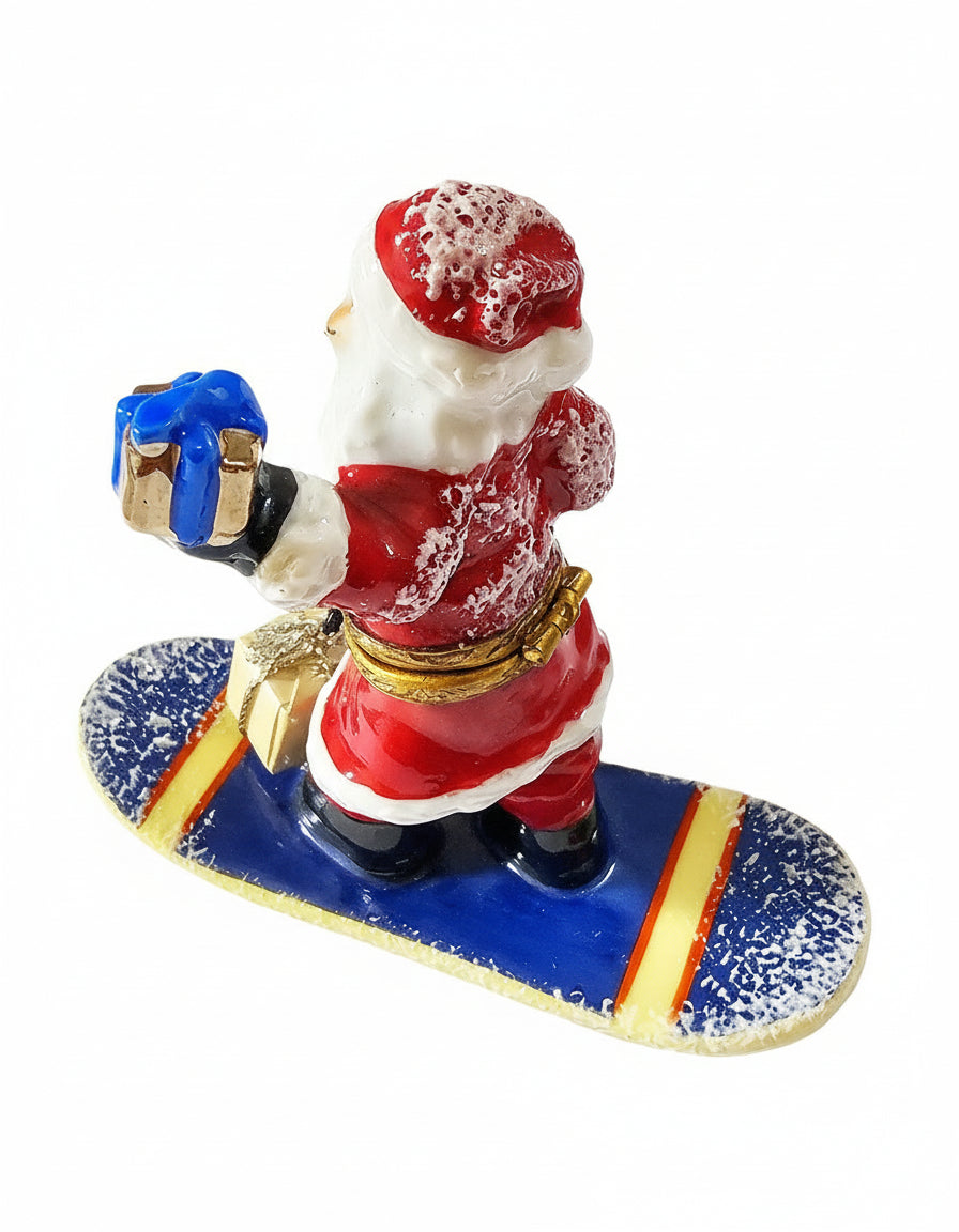 Santa on Snowboard, view 4