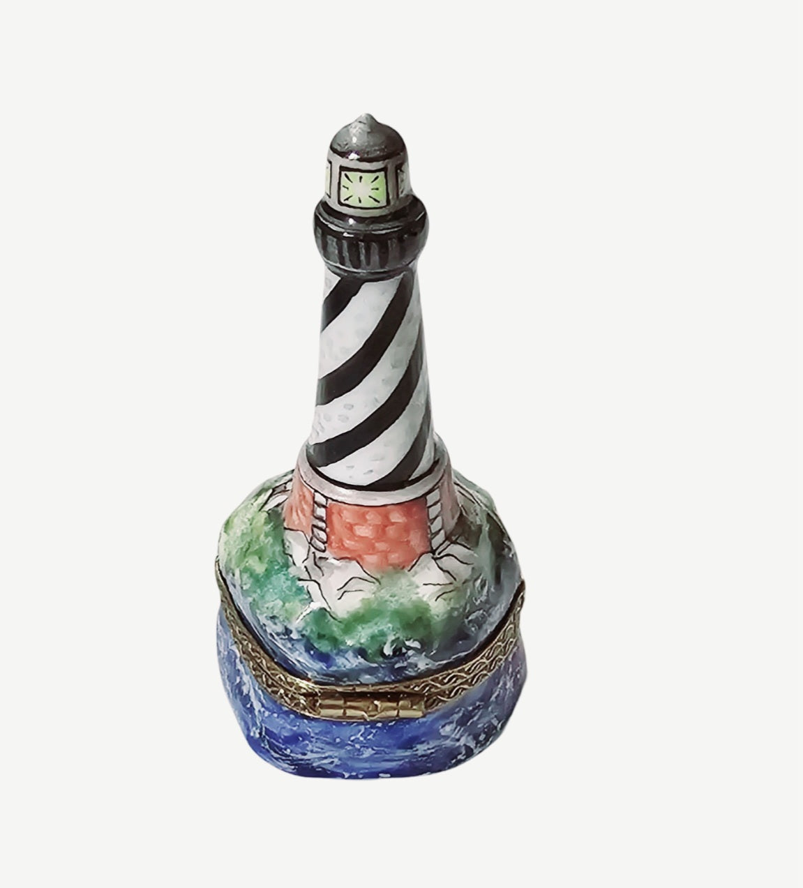 Light House w Bouy Limoges Box Porcelain, view 3