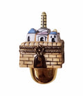 Jerusalem Dreidel Box for Hanukkah, a hand-painted Limoges porcelain gift