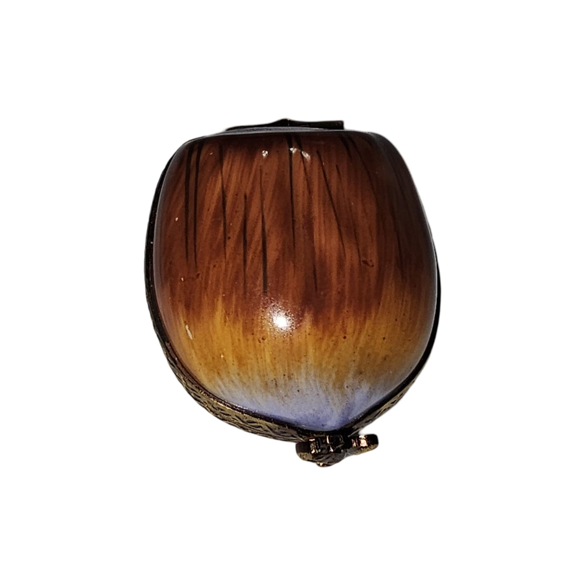 HandPainted Acorn Box for Collectors, a hand-painted Limoges porcelain gift