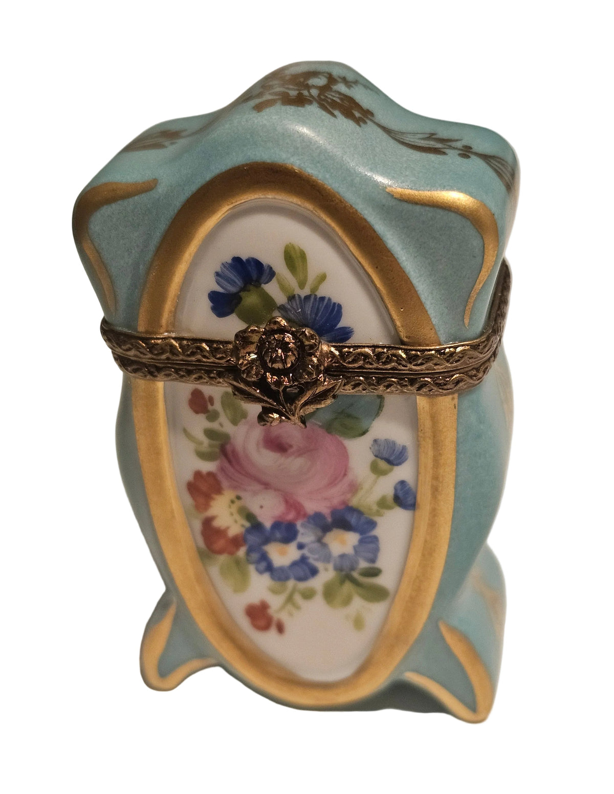 Pastel Shaped Tall Limoges Box, a hand-painted Limoges porcelain gift
