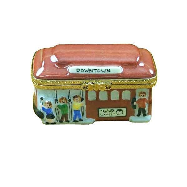 San Francisco Trolley Limoges Box for Collectors, a hand-painted Limoges porcelain gift