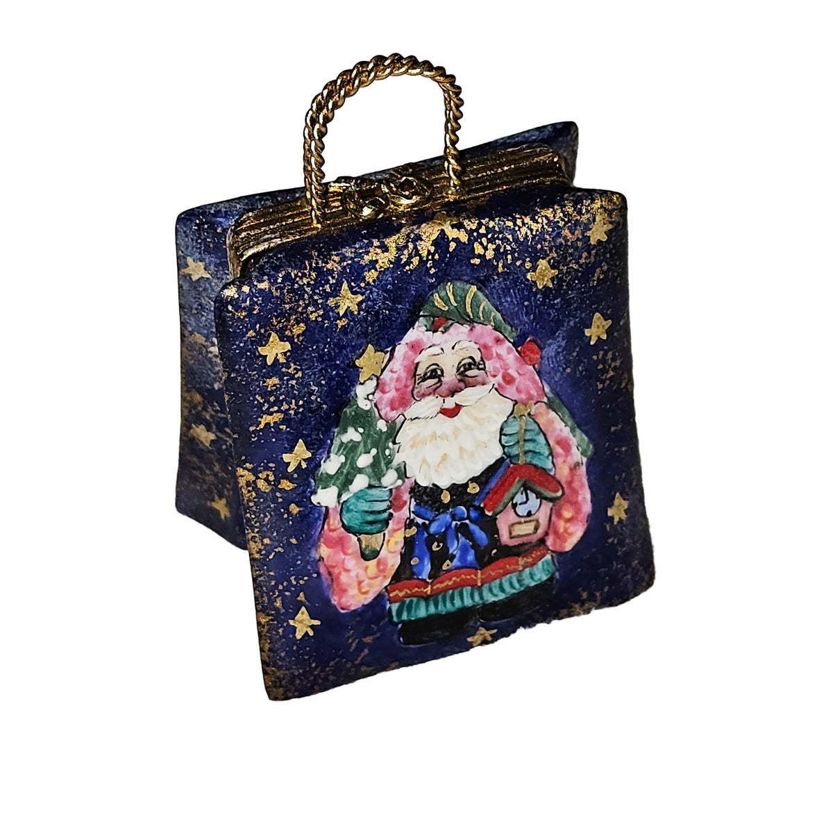 Unsigned Santa Claus Shopping Bag Holiday Delight, view 3