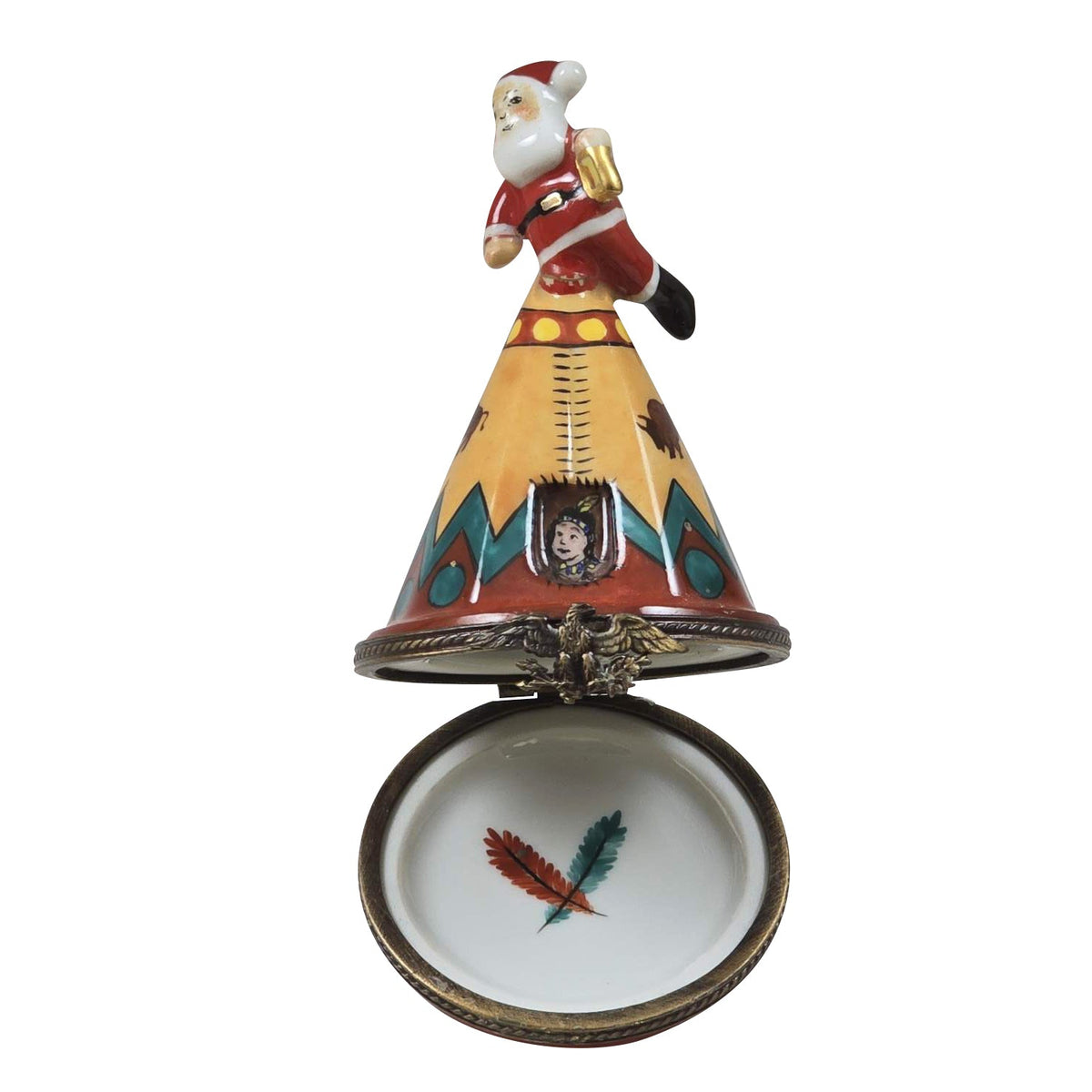 Santa Teepee Limoges Box, view 2