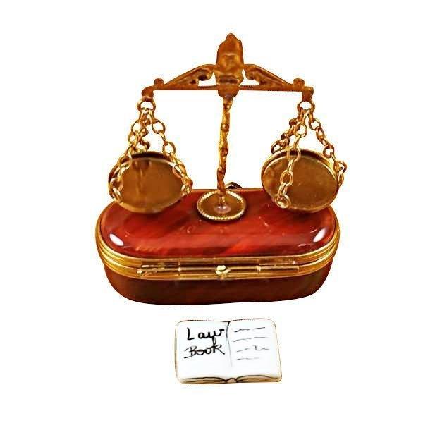 Scales of Justice Limoges Box for Legal Professionals, view 3