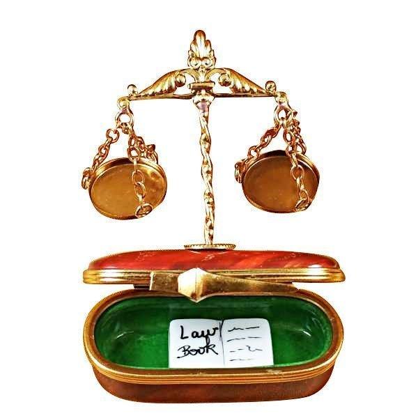 Scales of Justice Limoges Box for Legal Professionals, view 2