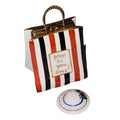 Shop Till You Drop Bag w Hat Limoges Box, a hand-painted Limoges porcelain gift