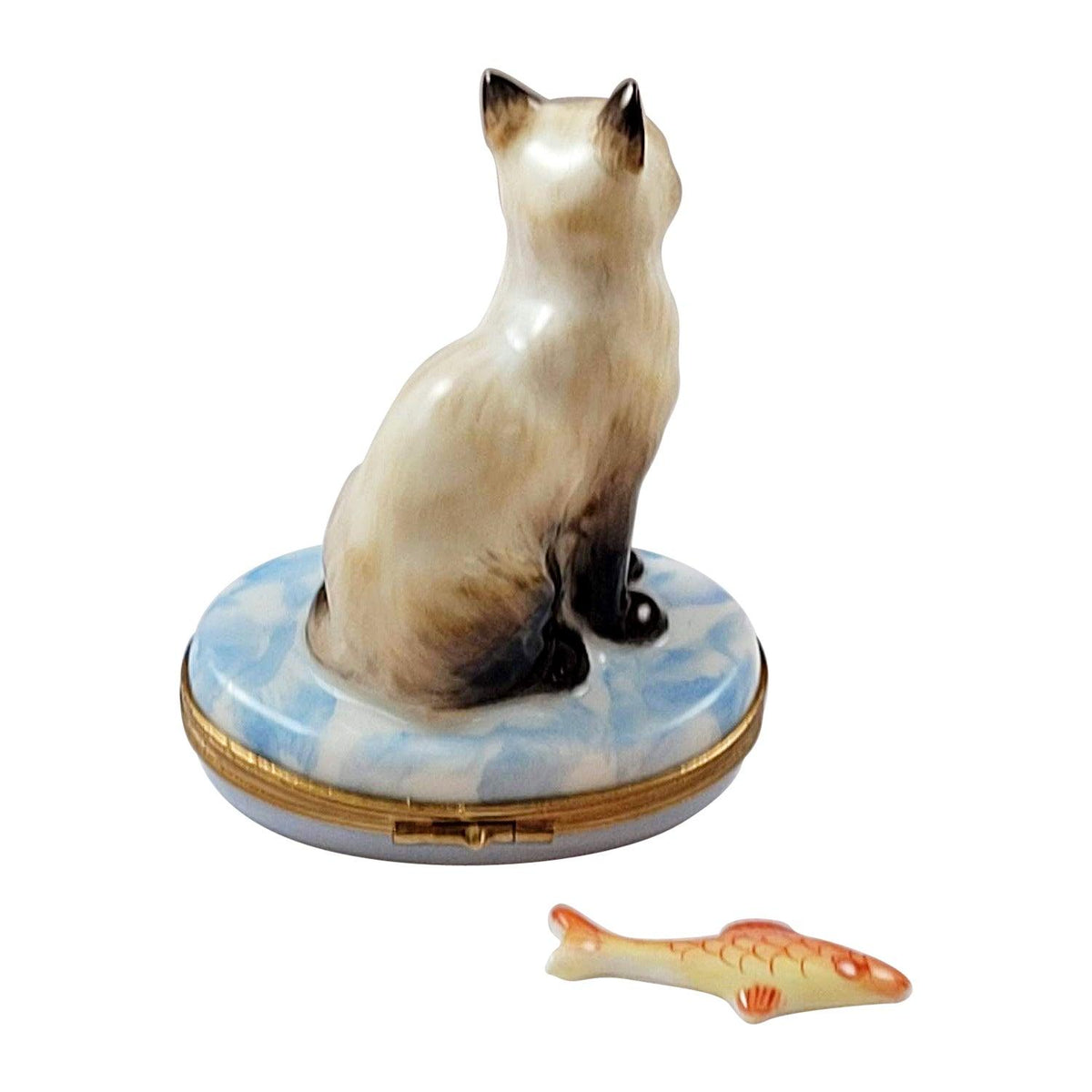 Siamese Cat Fish Limoges Box Gift, view 3