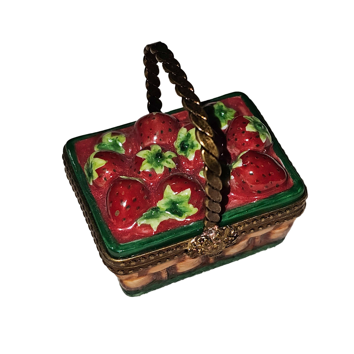 Tomatoes in Basket Limoges Box, a hand-painted Limoges porcelain gift