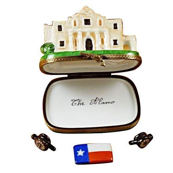 Gift idea for someone who loves France: Alamo Cannons Texas Flag Limoges box