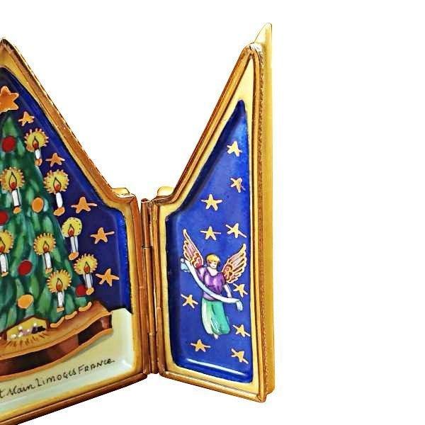 Triptych Christmas Tree Limoges Box for Collectors, view 5