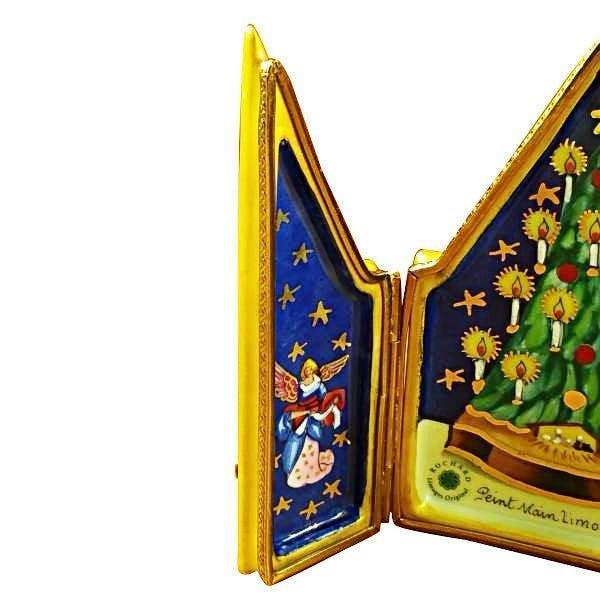 Triptych Christmas Tree Limoges Box for Collectors, view 4