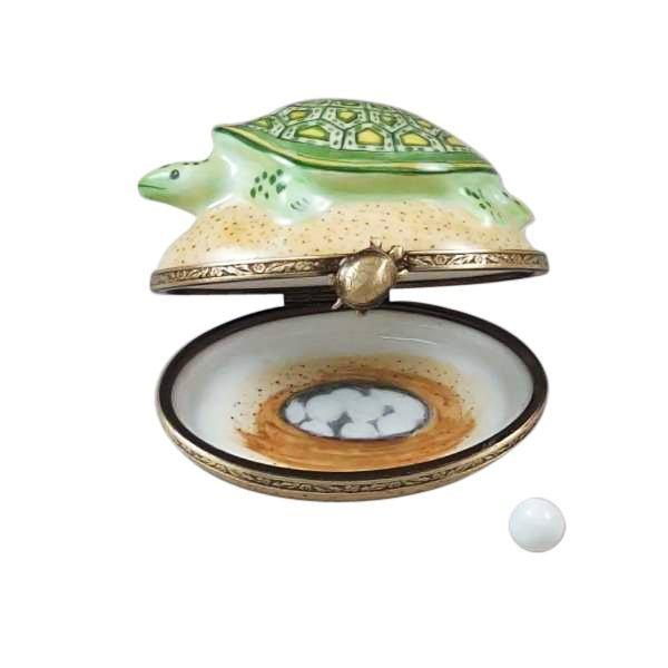 Turtle Sand Removable Egg Limoges Box, view 4