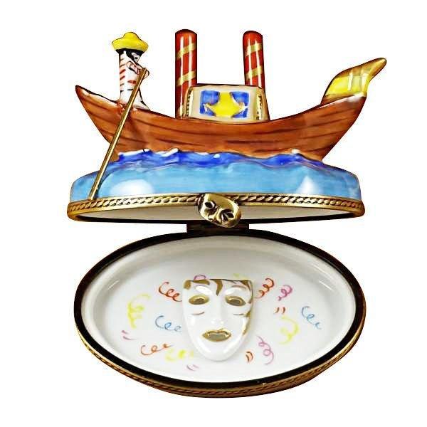 Venice Gondola Limoges Box for Art Collectors, view 2