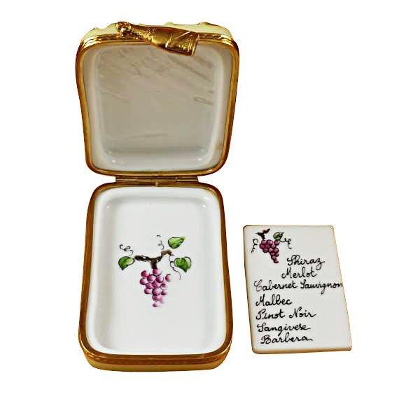 Vineyard Removable Wine List Limoges Box, view 2