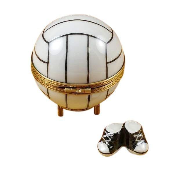 Volleyball with Removable Porcelain Tennis Shoes Limoges Box, view 3