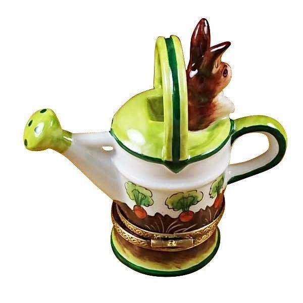 Watering Can with Rabbit Limoges Box, view 3