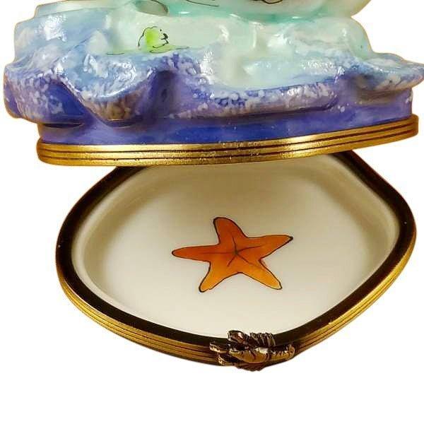 Whale with Baby Limoges Box for Ocean Lovers, view 2