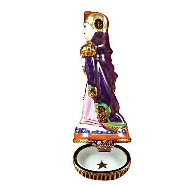 Wiseman Purple Coat Limoges Box for Collectors Gift, view 2