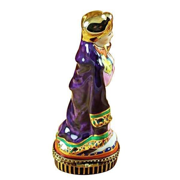 Wiseman Purple Coat Limoges Box for Collectors Gift, view 3