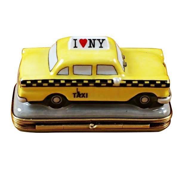 Yellow Taxi I Love New York Limoges Box for NYC Collectors, view 3