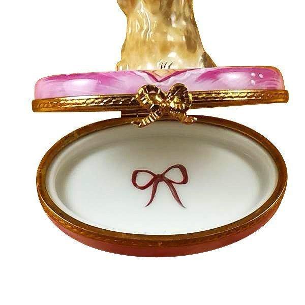 Yorkie Pink Base Limoges Box Gift, view 2